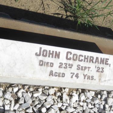 COCHRANE John -1923