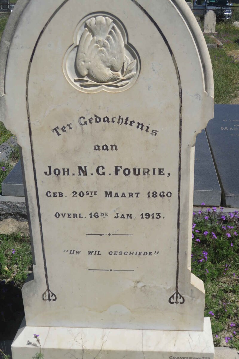 FOURIE Joh. N.G. 1860-1913