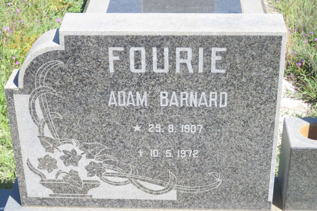 FOURIE Adam Barnard 1907-1972 &amp; Margaretha C.W. LUBBE 1908-