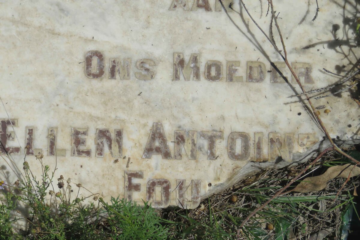 FOURIE Ellen Antoinetta nee VAN VUUREN 1867-1918