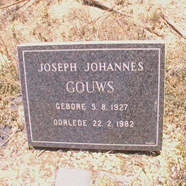 GOUWS Joseph Johannes 1927-1982