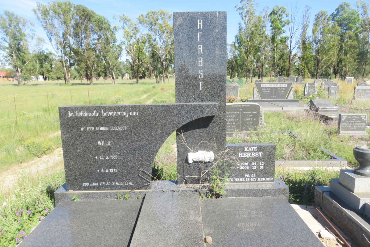 HERBST Willie 1920-1979 &amp; Kate 1916-2006