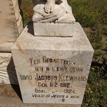 KLEINHANS Van Zyl 1927-1947 :: KLEINHANS David Jacobus 1912-1924