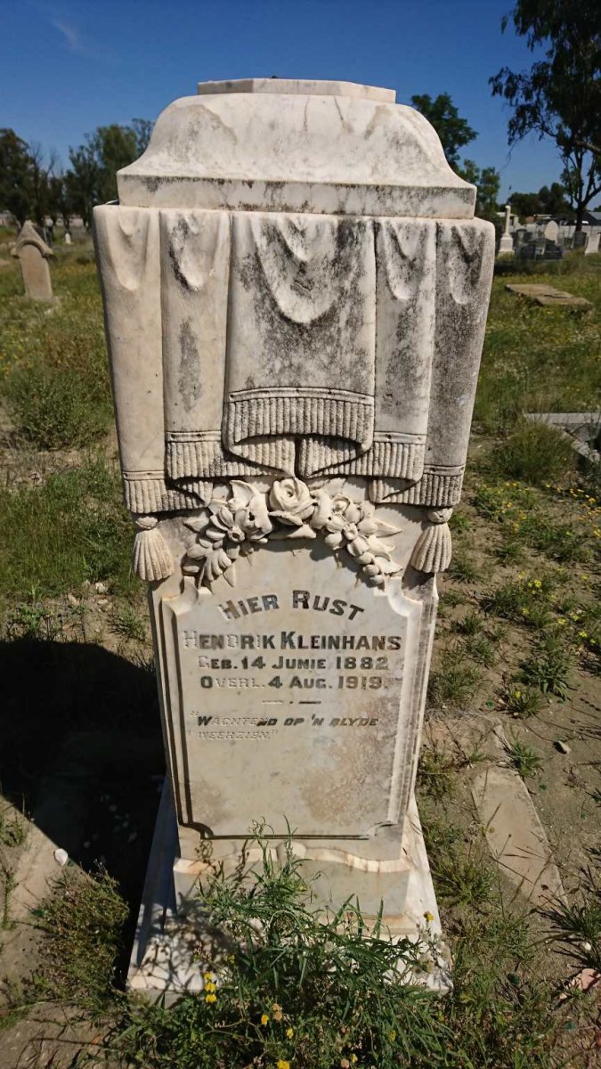 KLEINHANS Hendrik 1882-1919