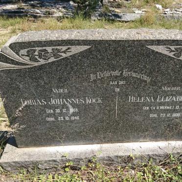 KOCK Tobias Johannes 1868-1946 &amp; Helena Elizabeth V.D. MERWE 1875-1930
