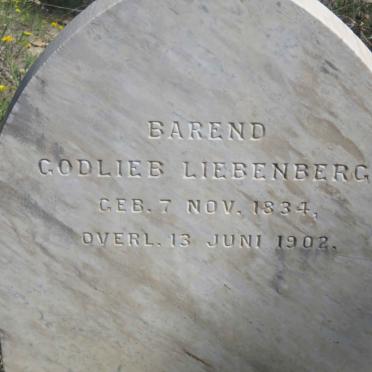 LIEBENBERG Barend Godlieb 1834-1902