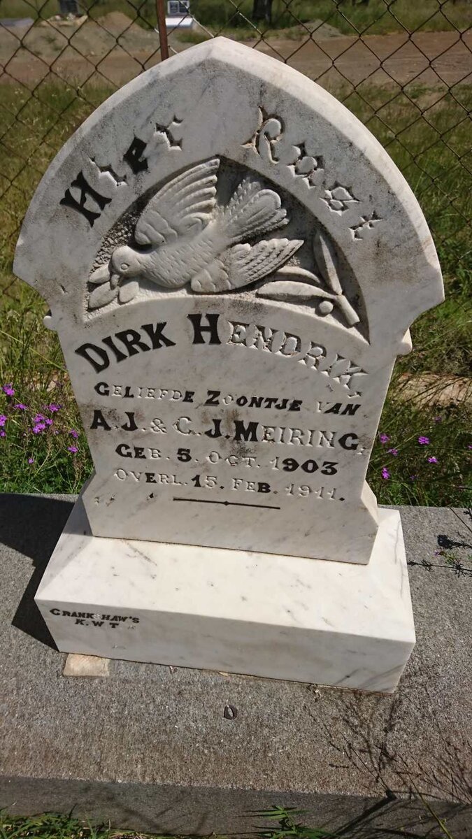 MEIRING Dirk Hendrik 1903-1911