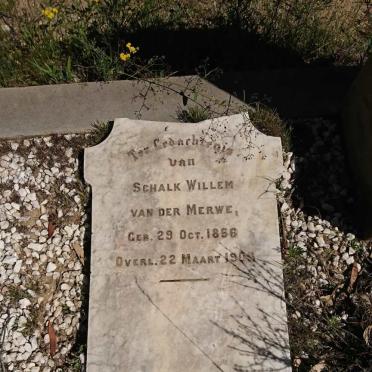 MERWE Schalk Willem, van der 1856-190?