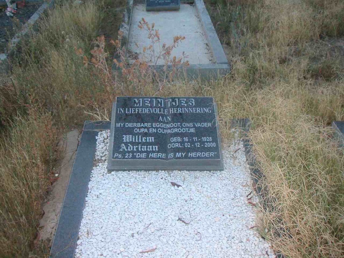 MEINTJES Willem Adriaan 1928-2000