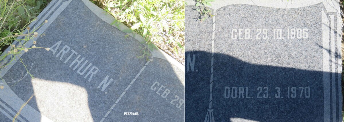 PIENAAR Arthur N. 1906-1970