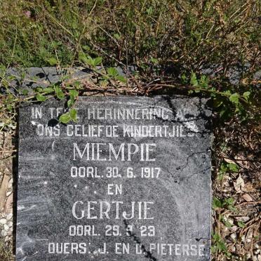 PIETERSE Miempie -1917 :: PIETERSE Gertjie -1923