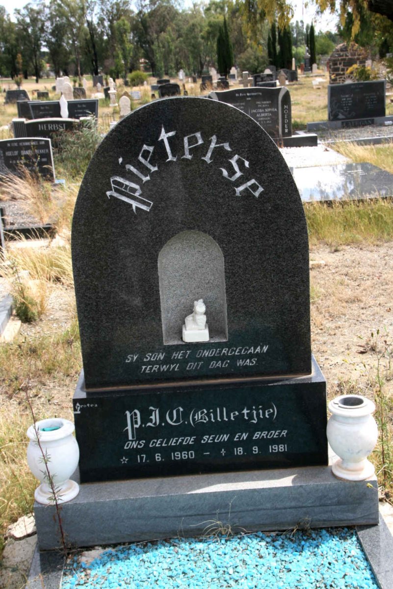 PIETERSE P.J.C. 1960-1981