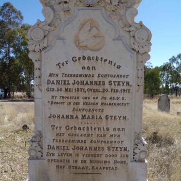 STEYN Daniel Johannes 1871-1917