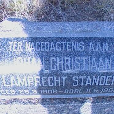 STANDER Johan Christiaan Lamprecht 1906-1960