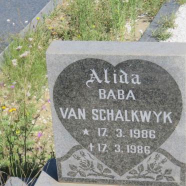 SCHALKWYK Alida, van 1986-1986