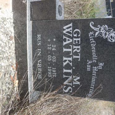 WATKINS Gert M. 1917-1993