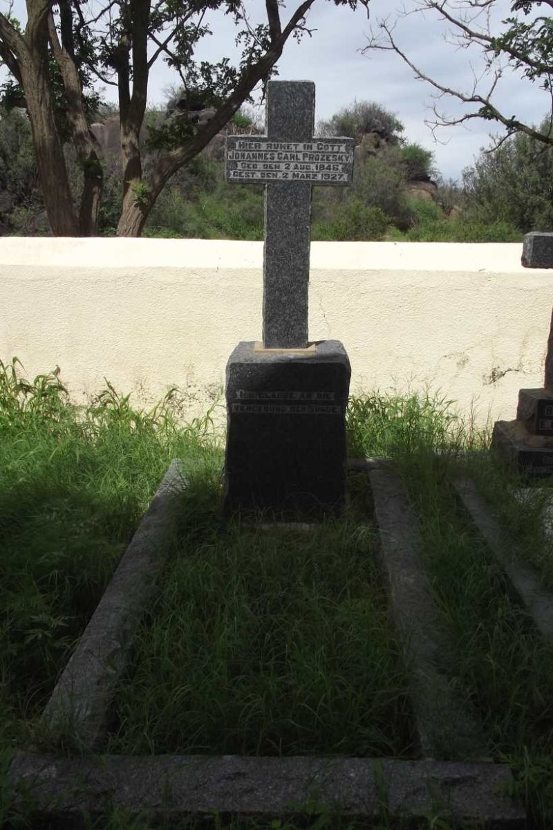 PROZESKY Johannes Carl 1846-1927