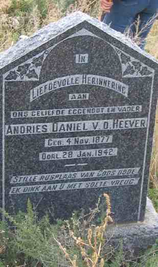 HEEVER Andries Daniel, v.d. 1877-1942