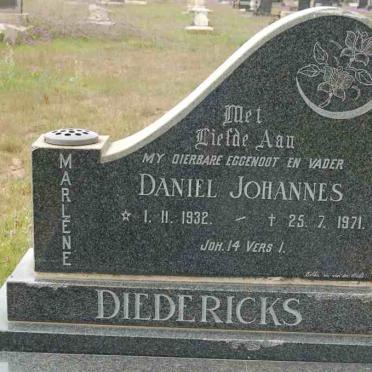 DIEDERICKS Daniel Johannes 1932-1971