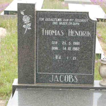JACOBS Thomas Hendrik 1900-1982