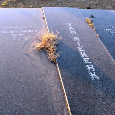 NIEKERK Jacobus Johannes, van 1913-1997 & Anna Susanna 1920-2010