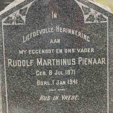 PIENAAR Rudolf Marthinus 1871-1941