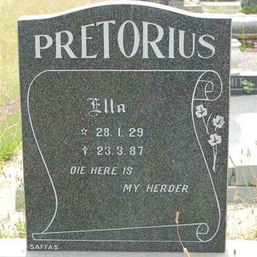 PRETORIUS Ella 1929-1987