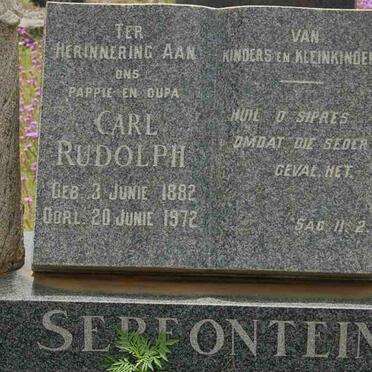 SERFONTEIN Carl Rudolph 1882-1972