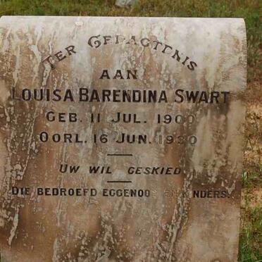 SWART Louisa Barendina 1900-1930