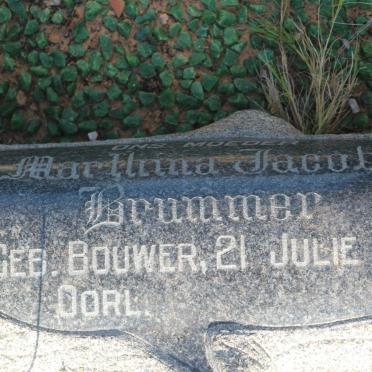 BRUMMER Marthina Jacoba nee BOUWER 1910-