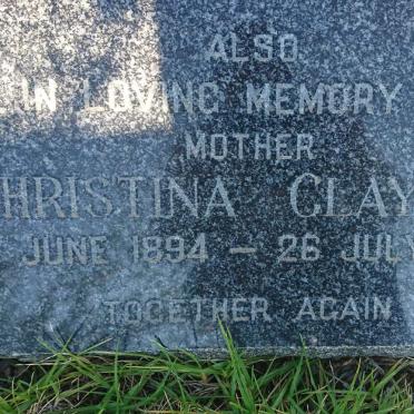 CLAYTON Christina 1894-1969