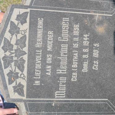 GOOSEN Maria Hendrina nee BOTHA 1856-1944