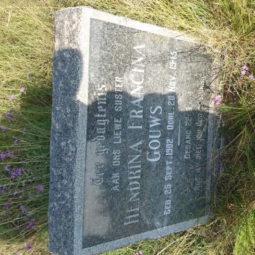 GOUWS Hendrina Francina 1902-1945
