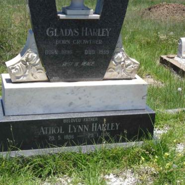 HARLEY Athol Lynn 1896-1985 &amp; Gladys CROWTHER 1896-1959