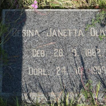 OLIVIER Gesina Janetta 1882-1959