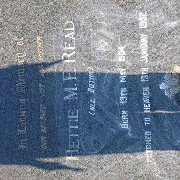READ Hettie M.E. nee BOTHA 1904-1952