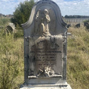SADIE Christina Elizabeth VAN ROOYEN 1889-1913