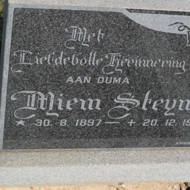STEYN Miem 1897-1985