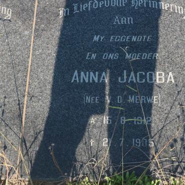 ? Tobias Jacobus 1910-1992 &amp; Anna Jacoba V.D. MERWE 1912-1985
