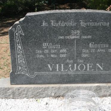 VILJOEN Willem 1896-1962 &amp; Rosina -1906