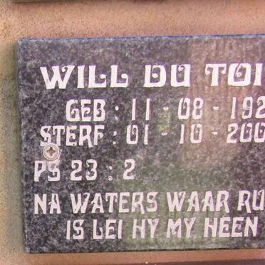 TOIT Will, du 1924-2008