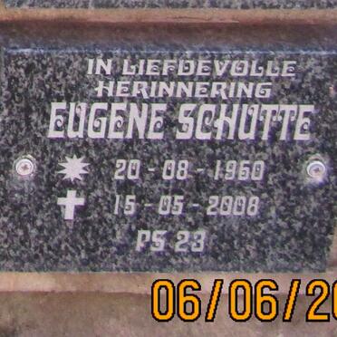SCHUTTE Eugene 1960-2008
