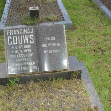 GOUWS Francina J. 1900-1975