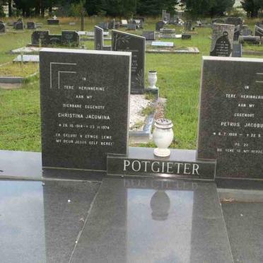 POTGIETER Petrus Jacobus 1909-1986 &amp; Christina Jacomina 1914-1974