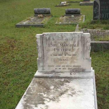 PIETERSE Henry Marshall 1895-1957