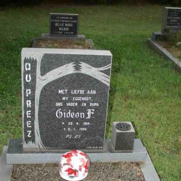 PREEZ Gideon F., du 1914-1986