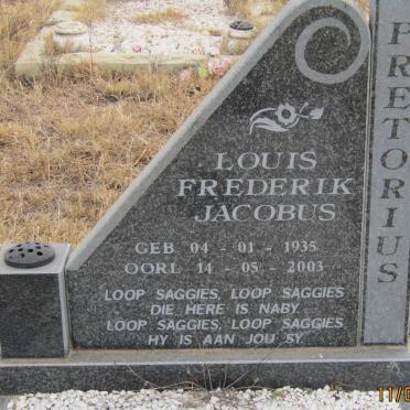 PRETORIUS Louis Frederik Jacobus 1935-2003