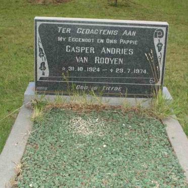 ROOYEN Casper Andries, van 1924-1974