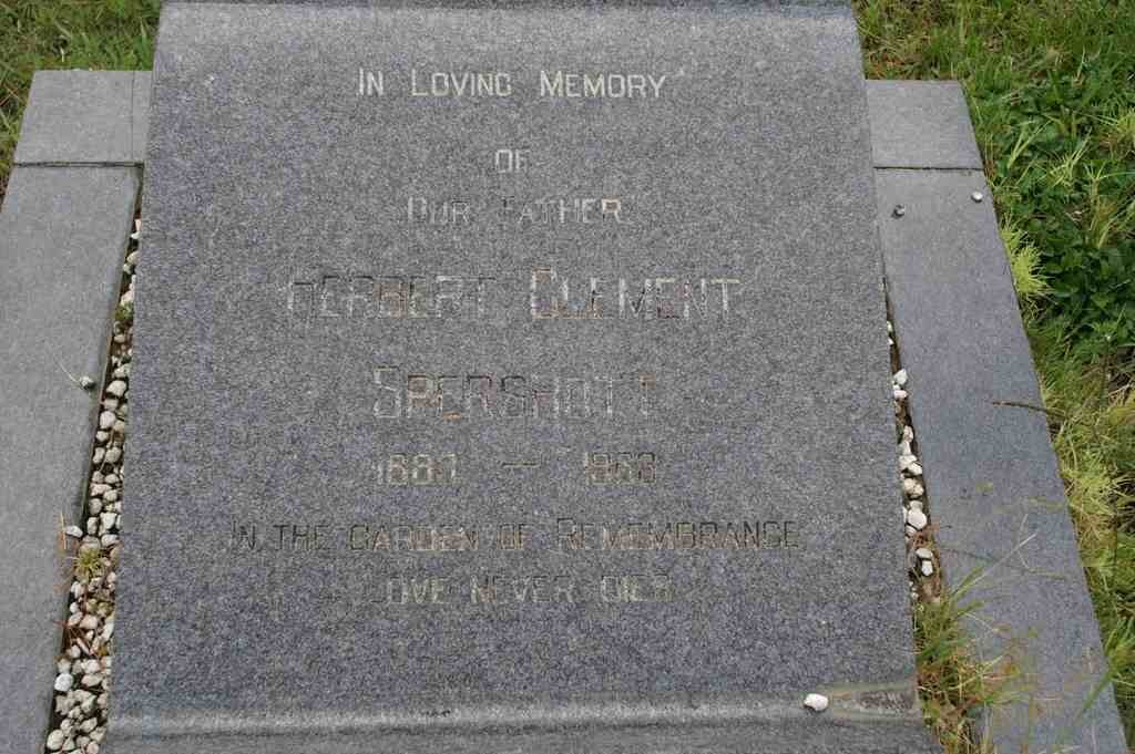 SPERSHOTT Herbert Clement 1883-1963