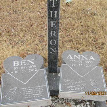 THERON Ben 1938-2012 &amp; Anna 1935-2017